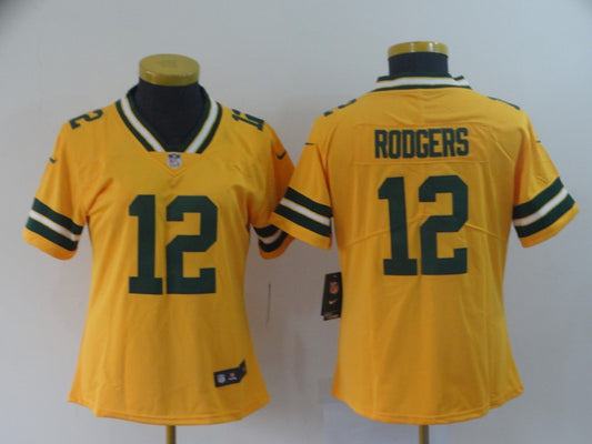 Women's Green Bay Packers Aaron Rodgers NO.12 Football Jerseys