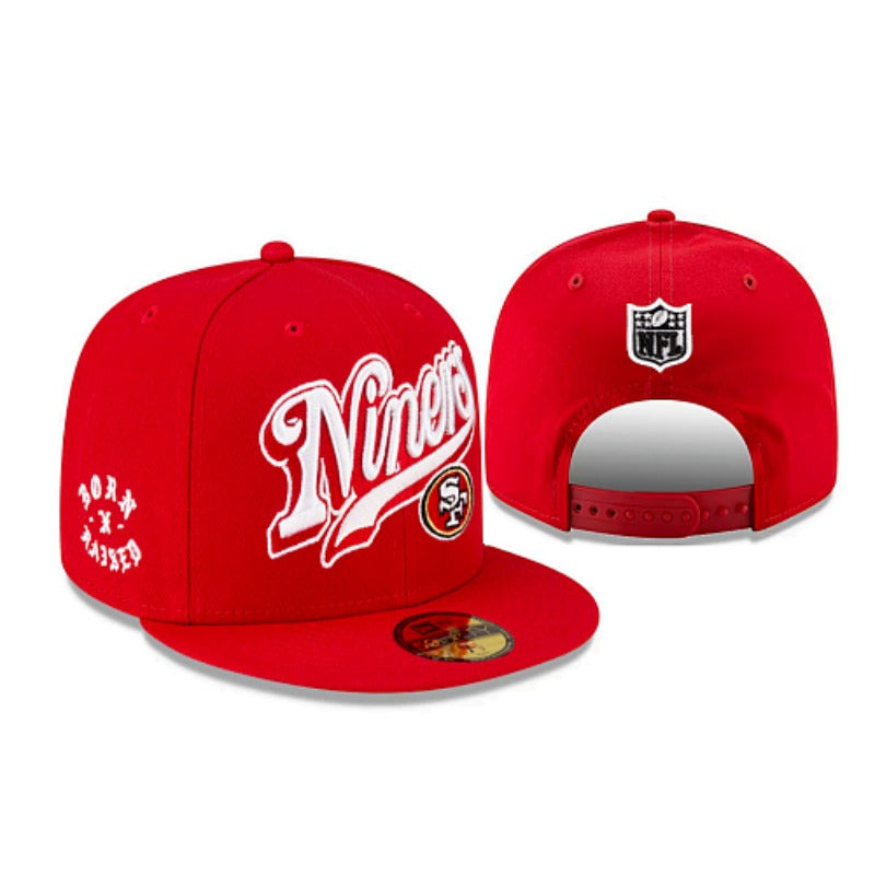 San Francisco 49 Retro Stitched Snapback Hat - Vintage SF Red Gold Adjustable Football Cap Collection