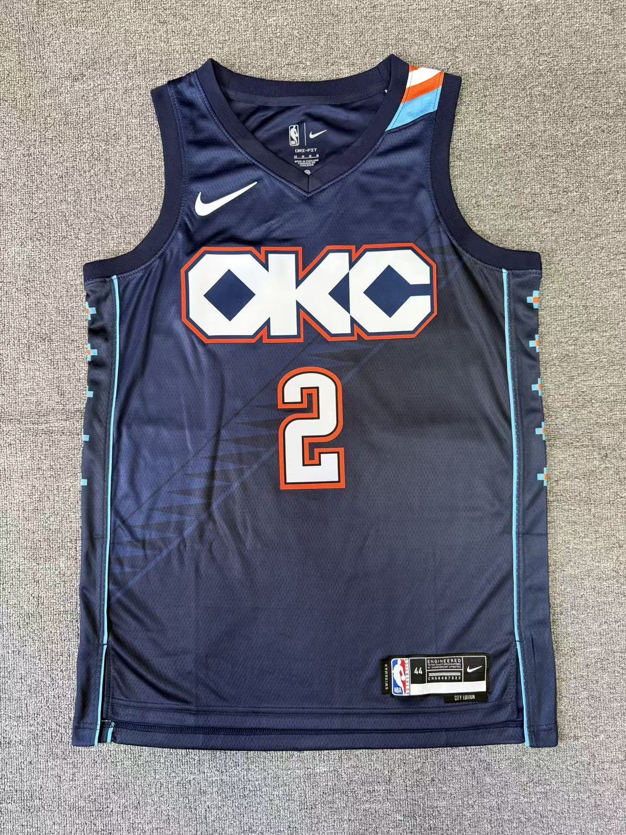 2026 Oklahoma City Thunder Shai Gilgeous-Alexander NO.2 Basketball Jersey