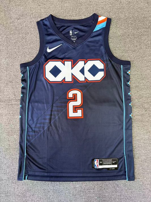 2026 Oklahoma City Thunder Shai Gilgeous-Alexander NO.2 Basketball Jersey