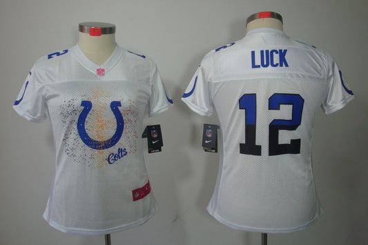 Women Indianapolis Colts Andrew Luck NO.12 Football Jerseys