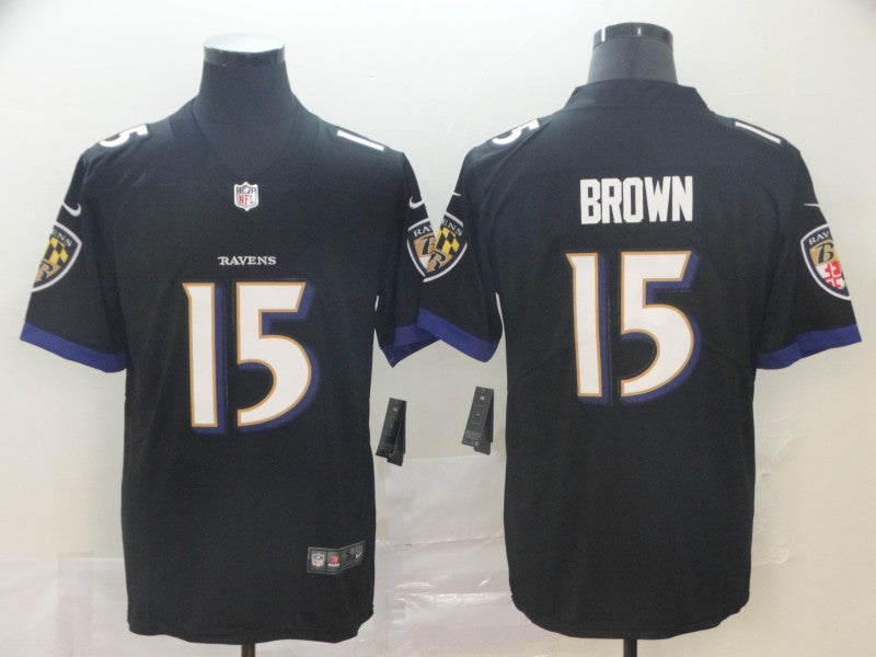 Adult  Baltimore Ravens Marquise Brown NO.15 Football Jerseys