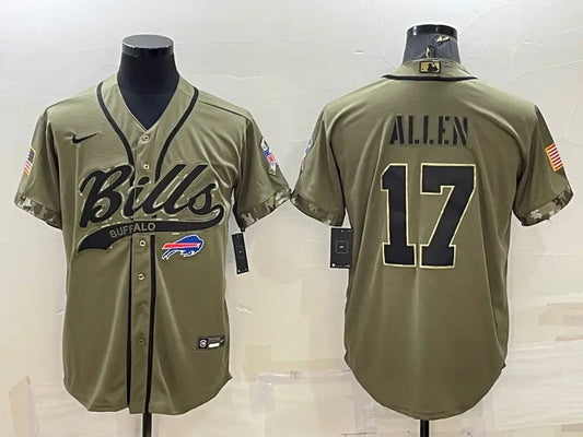 Adult Buffalo Bills Josh Allen NO.17 Football Jerseys