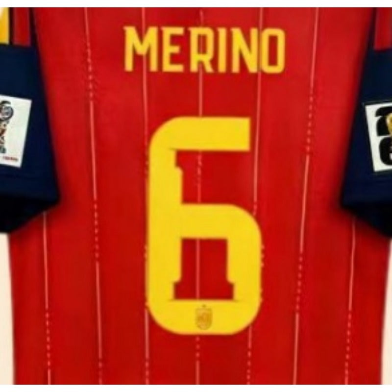 Spain Red & Gold world cup Soccer Jersey | National Team Fan Match Shirt