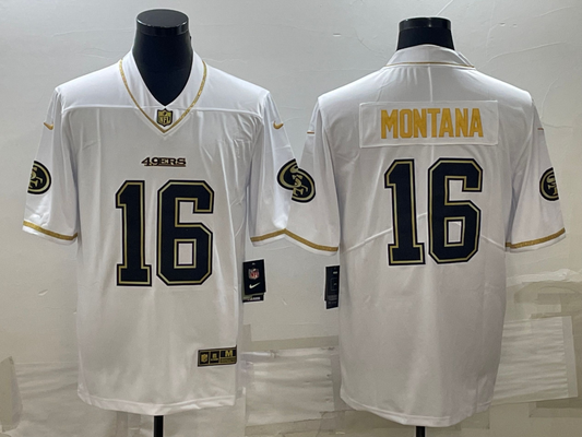 Adult San Francisco 49ers Joe Montana NO.16 Football Jerseys