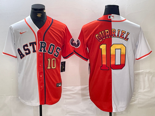 Men/Women/Youth Houston Astros Yuli Gurriel #10 baseball Jerseys