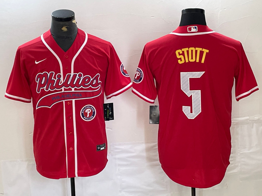Men/Women/Youth Philadelphia Phillies Bryson Stott #5 baseball Jerseys