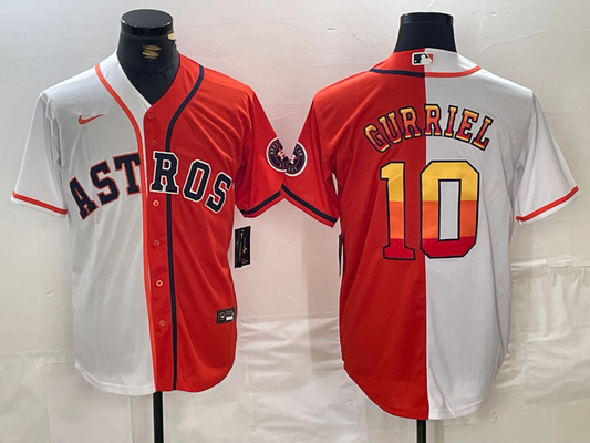 Men/Women/Youth Houston Astros Yuli Gurriel #10 baseball Jerseys