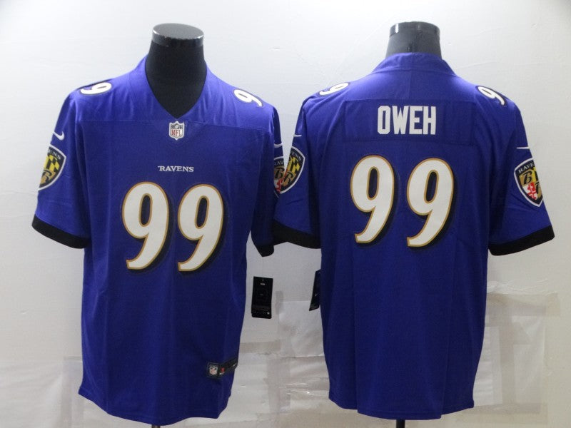 Adult  Baltimore Ravens Odafe Oweh NO.99 Football Jerseys