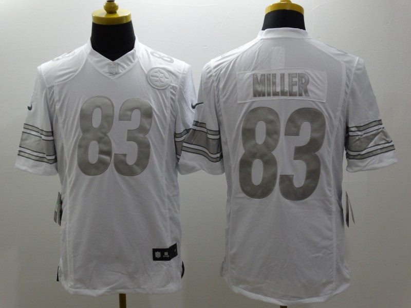 Adult Pittsburgh Steelers Earl Miller Jr. NO.83 Football Jerseys