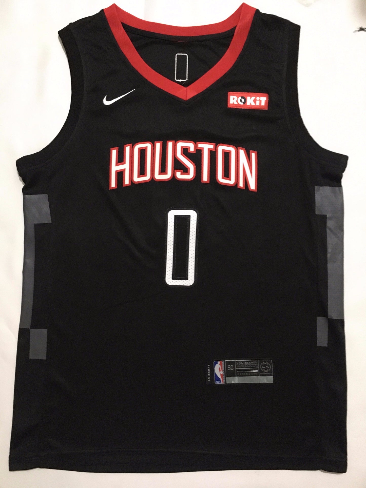 Houston Rockets Russell Westbrook #0 black jersey S-2XL