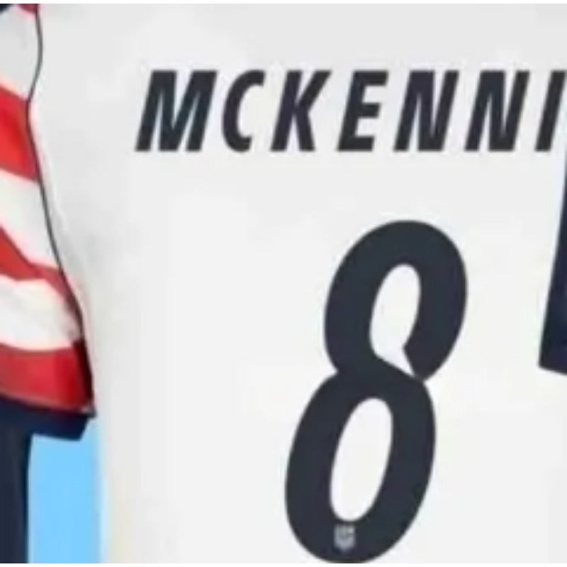 USA National Soccer Short Sleeve Jersey, Unisex Match Day Stripe, Custom Name Number Sport Tee world cup