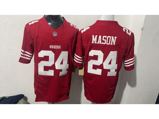 Adult San Francisco 49ers Jordan Mason NO.24 Football Jerseys