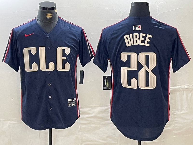 Men/Women/Youth Cleveland Indians Tanner Bibee #28 baseball Jerseys
