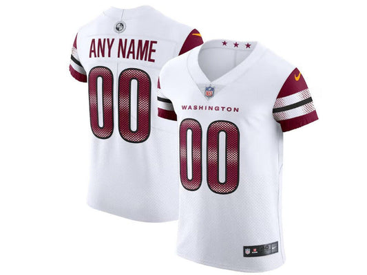 Adult Washington redskins Commanders number and name customed elite Football Jerseys