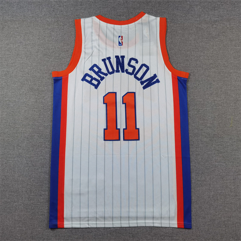 New York Knicks Jalen Brunson swingman jerseys S-2XL 2025 city version