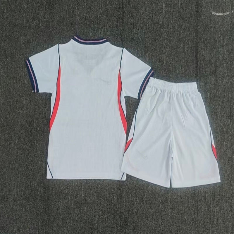 Kids England 2026 world cup away white soccer Jersey custom name and number