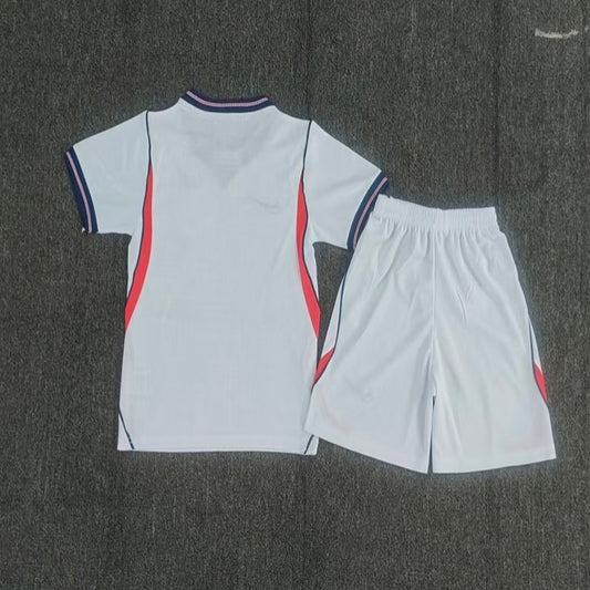 Kids England 2026 world cup away white soccer Jersey custom name and number