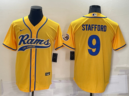 Adult Los Angeles Rams Matthew Stafford NO.9 Football Jerseys
