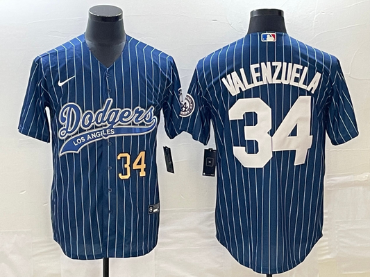 Men/Women/Youth Los Angeles Dodgers Fernando Valenzuela #34 baseball Jerseys