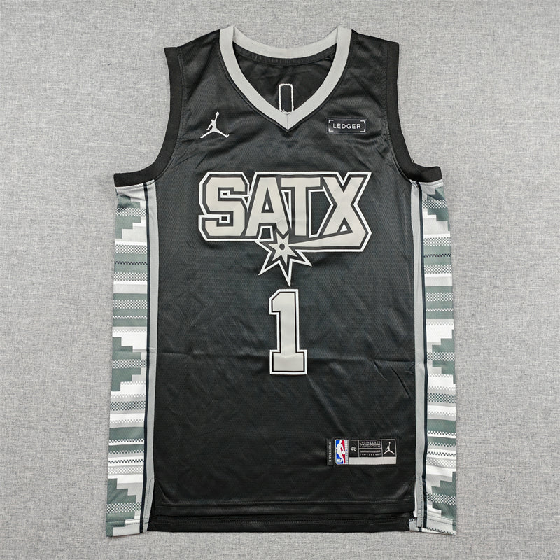 San Antonio Spurs Victor Wembanyama swingman basketball jerseys S-2XL