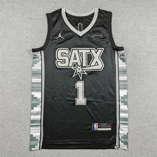 San Antonio Spurs Victor Wembanyama swingman basketball jerseys S-2XL