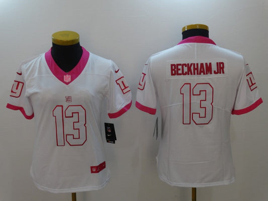 Women New York Giants Odell Beckham Jr. NO.13 Football Jerseys