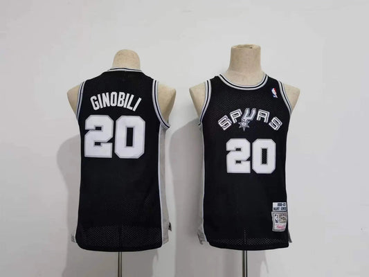 Kids San Antonio Spurs Ginobili NO.20 Basketball Jersey