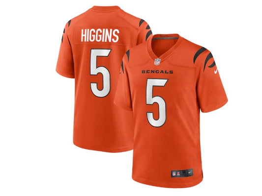 Cincinnati Bengals Cam Tee Higgins NO.5 Football Jerseys