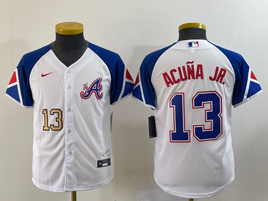 Men/Women/Youth Atlanta Braves Ronald Acuña Jr. #13 baseball Jerseys