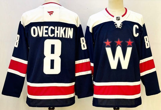 Men's Washington Capitals Alexander Ovechkin #8 Fanatics Navy Player Jersey