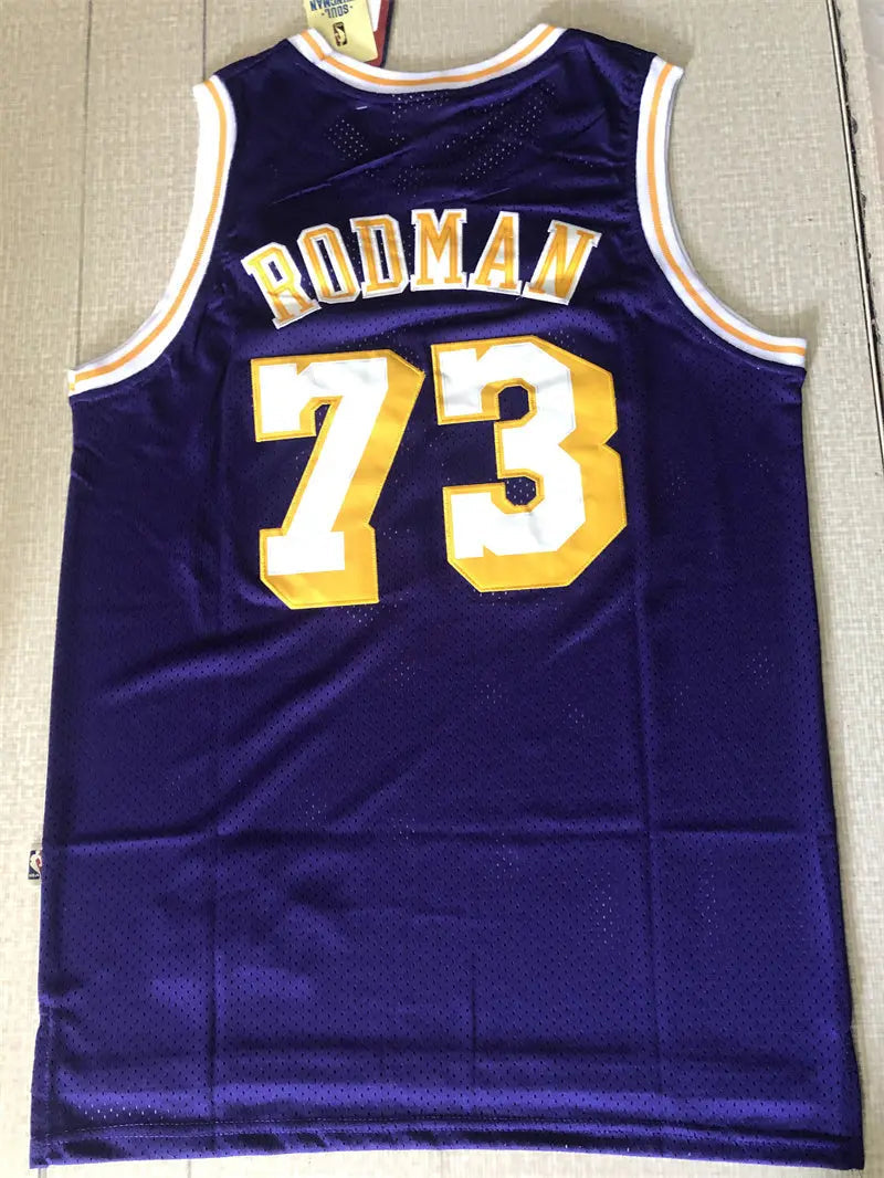 Los Angeles Lakers Dennis Rodman NO.73 Basketball Jersey