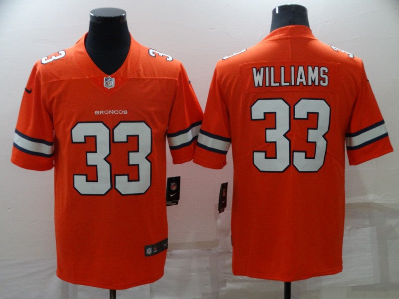 Adult Denver Broncos Javonte Williams NO.33 Football Jerseys