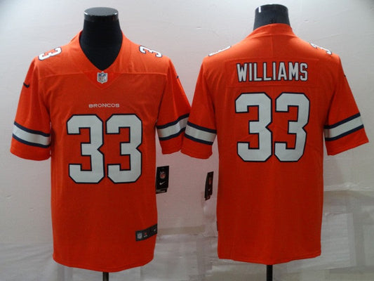 Adult Denver Broncos Javonte Williams NO.33 Football Jerseys