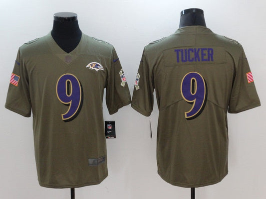 Adult  Baltimore Ravens Justin Tucker NO.9 Football Jerseys