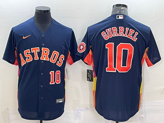 Men/Women/Youth Houston Astros Yuli Gurriel #10 baseball Jerseys