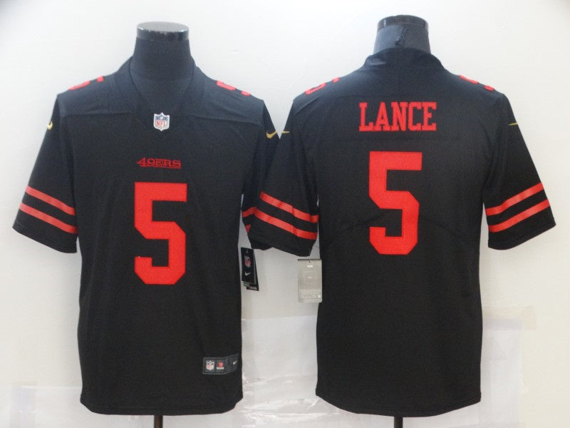 Adult San Francisco 49ers Trey Lance NO.5 Football Jerseys