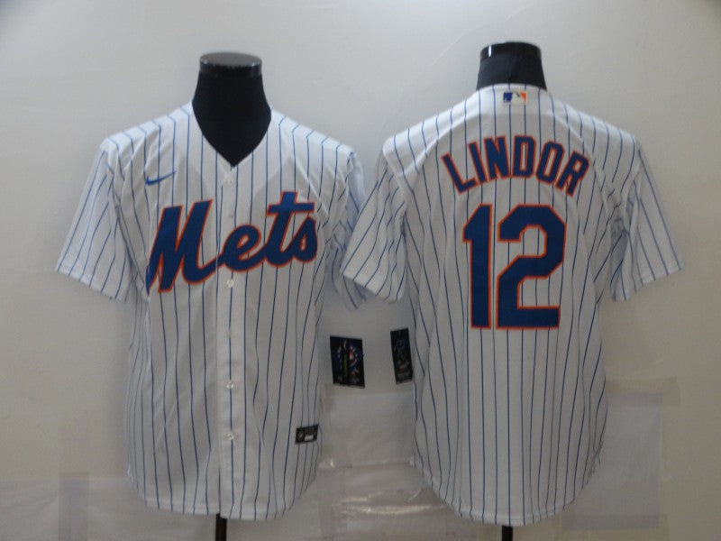 Men/Women/Youth  New York Mets Francisco Lindor #12 baseball Jerseys