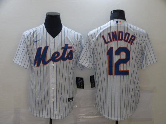 Men/Women/Youth  New York Mets Francisco Lindor #12 baseball Jerseys