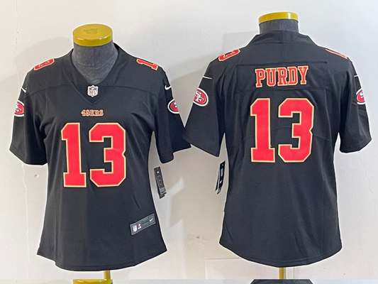 Wome.s San Francisco 49ers Brock Purdy NO.13 Football Jerseys