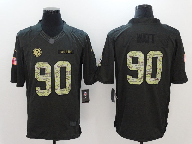 Adult Pittsburgh Steelers T. J. Watt NO.90 Football Jerseys