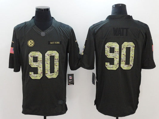 Adult Pittsburgh Steelers T. J. Watt NO.90 Football Jerseys