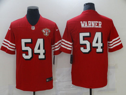 Adult San Francisco 49ers Fred Warner NO.54 Football Jerseys