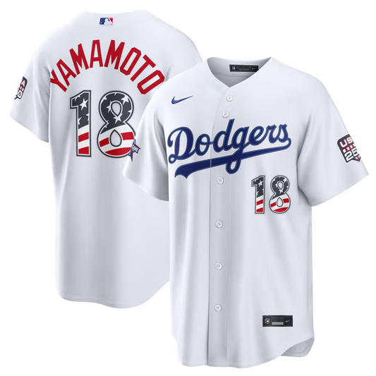 2026 Adult Los Angeles Dodgers Yoshinobu Yamamoto NO.18 baseball Jerseys