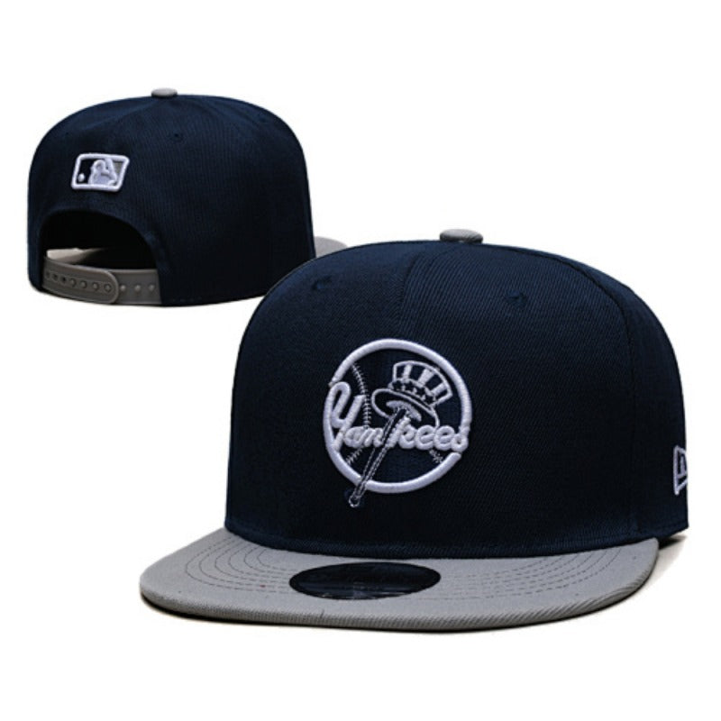 NYC City Baseball NY Symbol Flat Brim & Dad Caps, Unisex Adjustable Local Game Day Headwear Multi-Color Washed Solid Two-Tone Mesh Styles