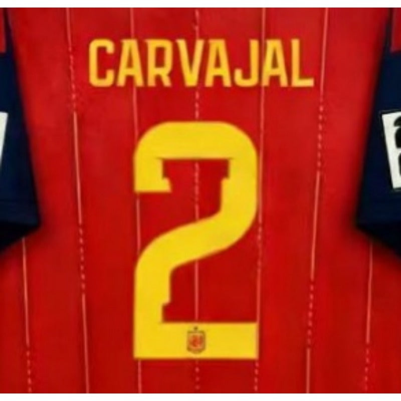 Spain Red & Gold world cup Soccer Jersey | National Team Fan Match Shirt