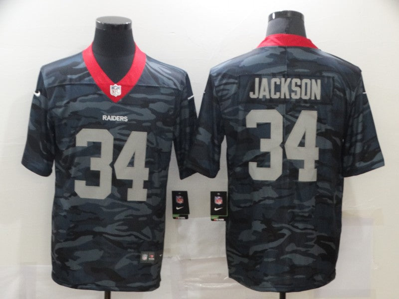 Adult ‎Oakland Raiders Bo Jackson NO.34 Football Jerseys