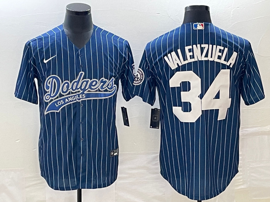 Men/Women/Youth Los Angeles Dodgers Fernando Valenzuela #34 baseball Jerseys