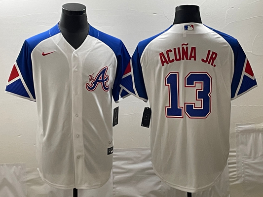 Men/Women/Youth Atlanta Braves Ronald Acuña Jr. #13 baseball Jerseys