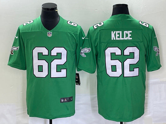Adult 2023-2024 season Philadelphia Eagles Jason Kelce NO.62 Football Jerseys